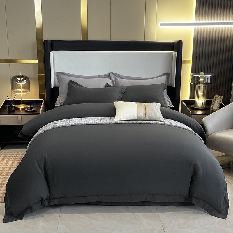 4-Piece Lux Hotel Sateen Duvet Cover Set