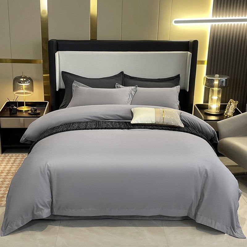 4-Piece Lux Hotel Sateen Duvet Cover Set