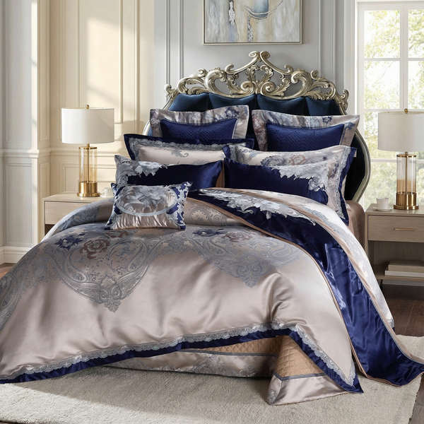 Majestic Blue Duvet Cover Set (1000 TC)