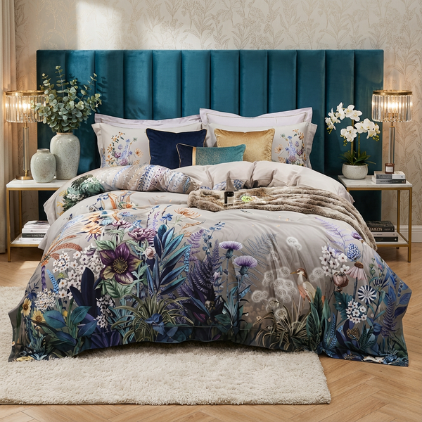 Botanical Duvet Cover Set (Egyptian Cotton, 500 TC)
