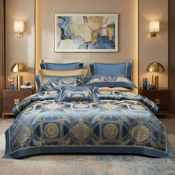 Imperial Sapphire Luxury Duvet Cover Set