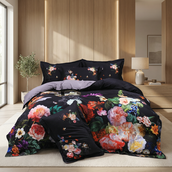 Bouquet De Fleurs Duvet Cover Set