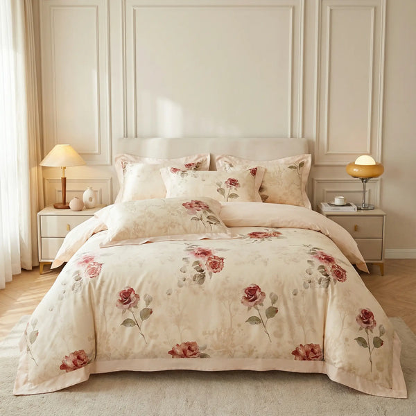 Roses Duvet Cover Set (600TC Egyptian Cotton)