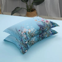 Fundas de Almohada Azul Cielo Botánico (Juego de 2)