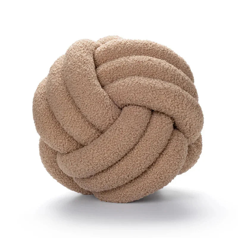 Boucle Knot Novelty Scatter Cushion With Filling