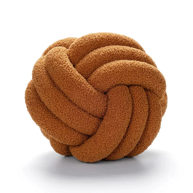 Boucle Knot Novelty Scatter Cushion With Filling