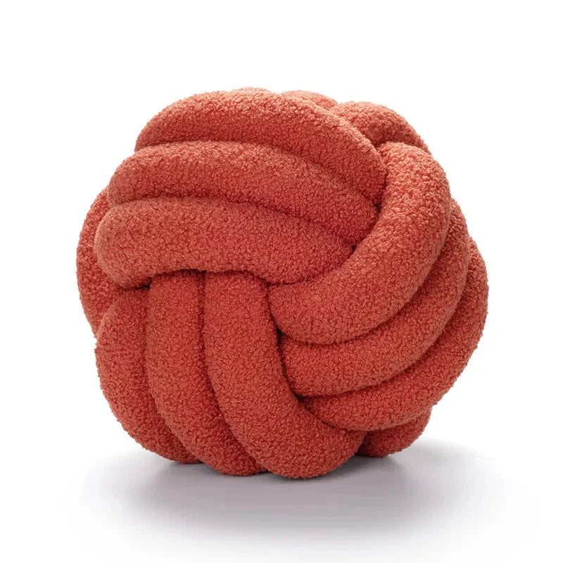 Boucle Knot Novelty Scatter Cushion With Filling