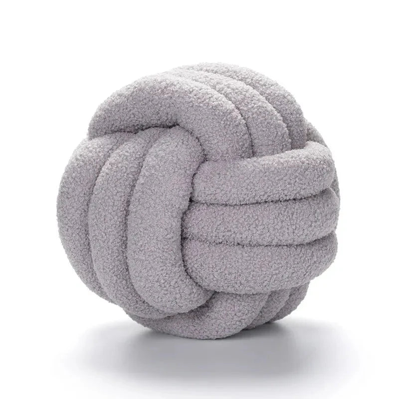 Boucle Knot Novelty Scatter Cushion With Filling