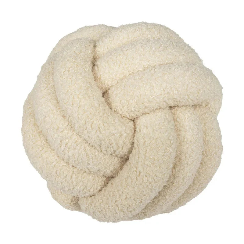 Boucle Knot Novelty Scatter Cushion With Filling