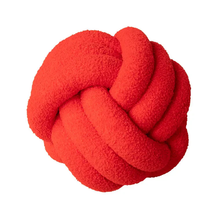 Boucle Knot Novelty Scatter Cushion With Filling