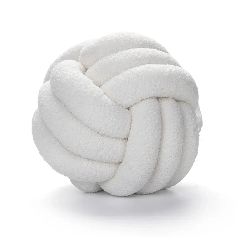 Boucle Knot Novelty Scatter Cushion With Filling