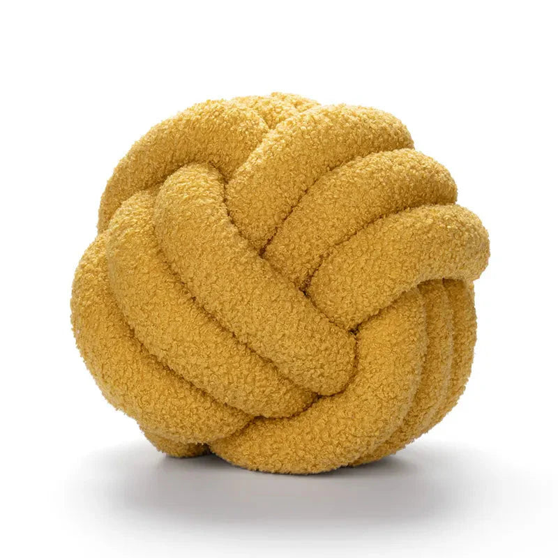 Boucle Knot Novelty Scatter Cushion With Filling