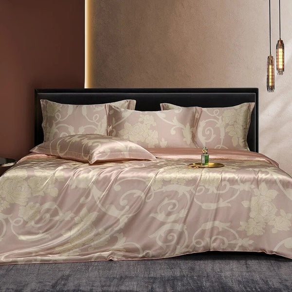 Dusty Rose 100% Mulberry Silk 22mm Duvet Cover Set