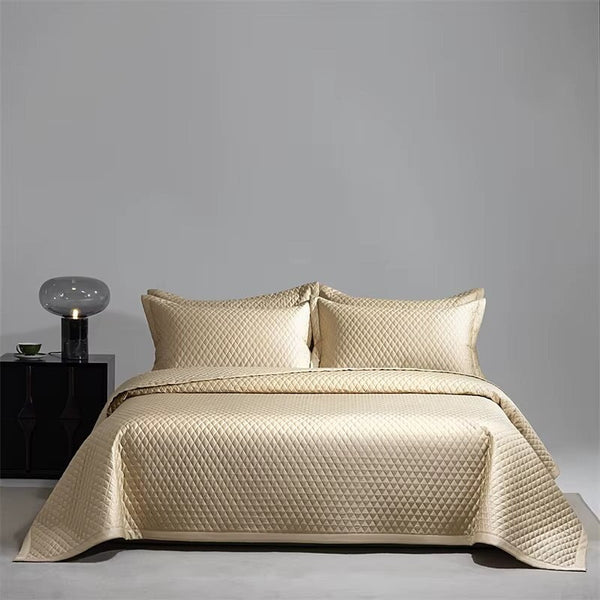 Diamond Quilted Bedspread Set (Egyptian Cotton)