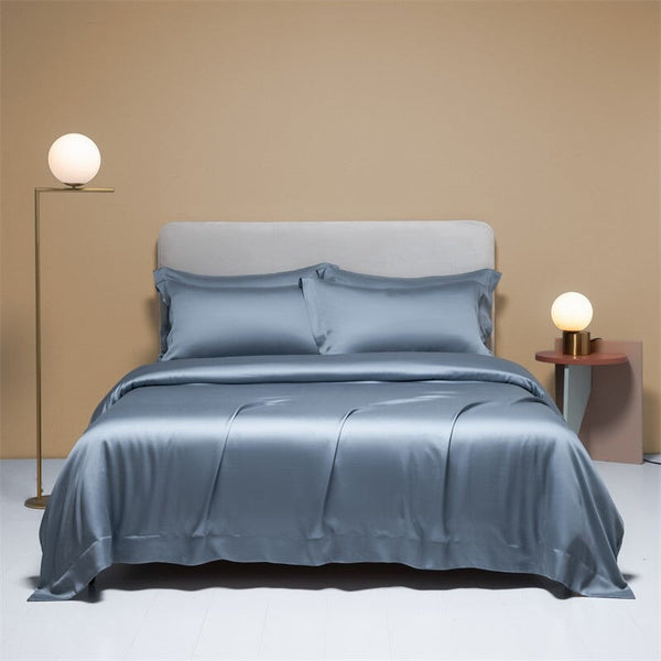 Freya Blue Eucalyptus Lyocell Duvet Cover Set