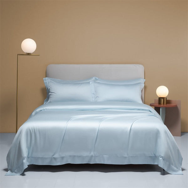 Freya Ice Blue Eucalyptus Lyocell Duvet Cover Set