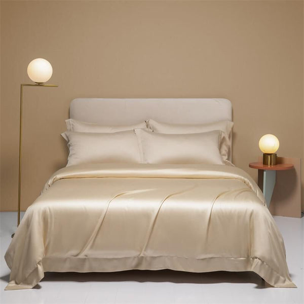 Freya Pearl Beige Eucalyptus Lyocell Duvet Cover Set