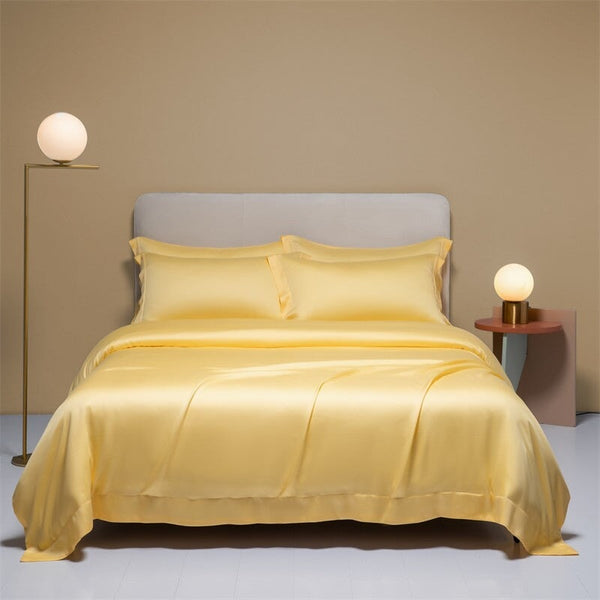 Freya Yellow Eucalyptus Lyocell Duvet Cover Set