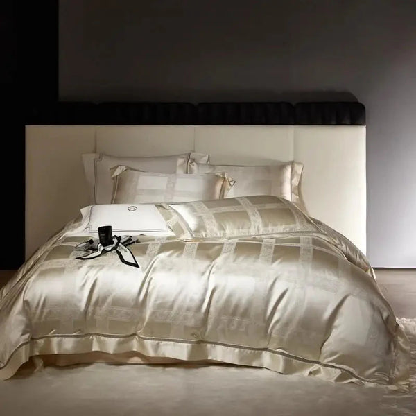 Geneve Beige 1000 TC Duvet Cover Set