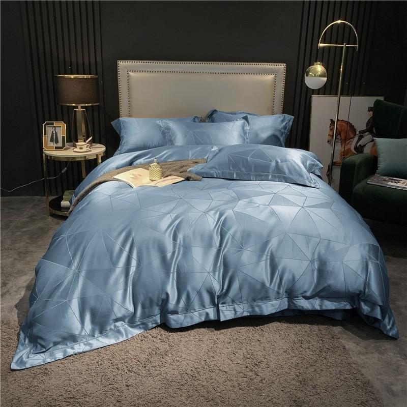 Geometric Diamond Duvet Cover Set