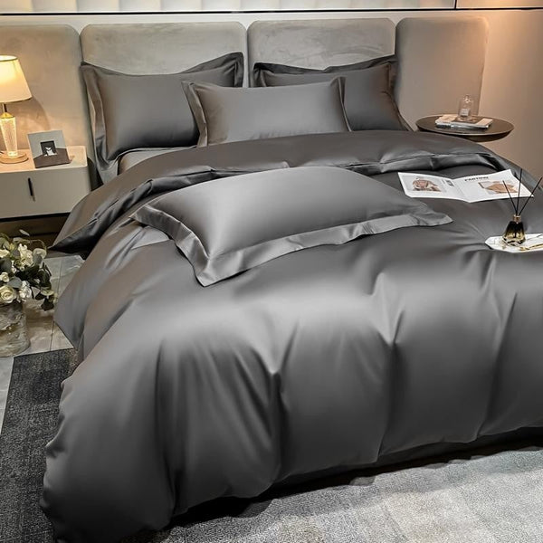 Grey Super Hero 1000 TC Duvet Cover Set (Double)