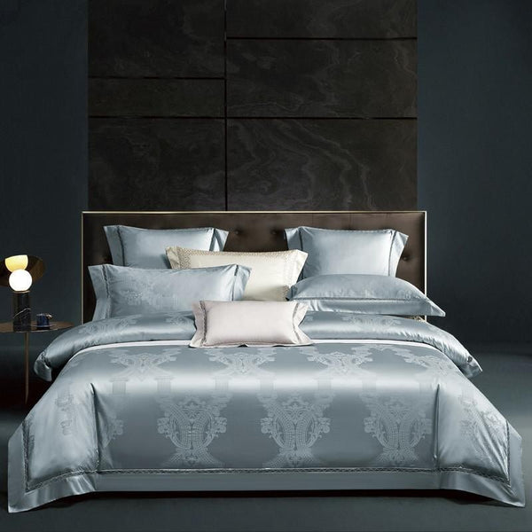 Ice Blue 1000 TC Egyptian Cotton Duvet Cover Set