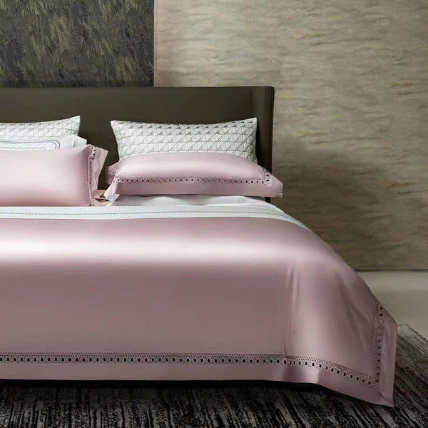 Luxury Links Pink 1500 TC Egyptian Cotton Duvet Cover Set