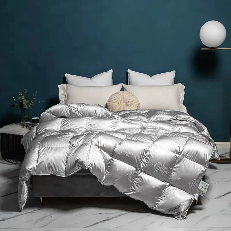 Luxury Metallic All-Season Goose Down Duvet