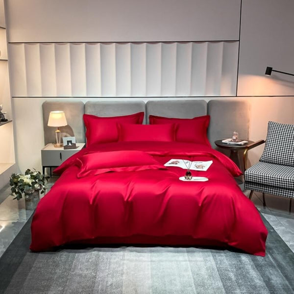 Red Super Hero 1000 TC Duvet Cover Set