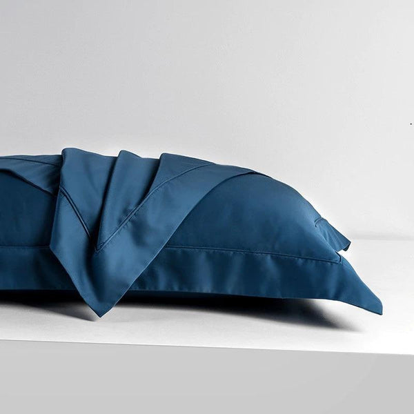 Blue Egyptian Cotton Pillowcases (Set of 2)