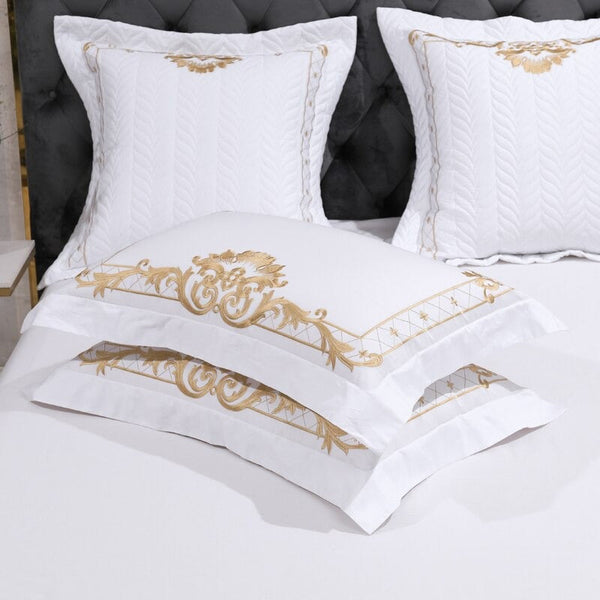 Concentric Egyptian Cotton Pillowcases (Set of 2)