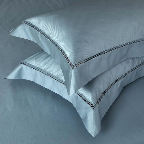 Luxury Herringbone Egyptian Cotton Pillowcases (Set of 2)