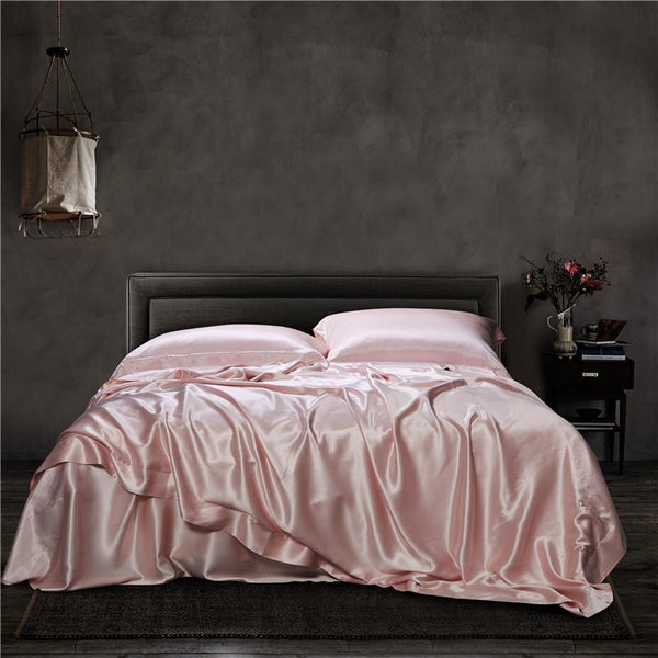 Pale Pink 25 Momme Mulberry Silk Bedding Set